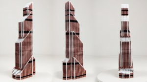 Москва Сити из магнитных шариков