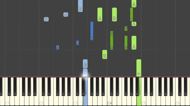 My Immortal (Evanescence) Synthesia Piano Tutorial - complete structure, 75bpm смотреть онлайн