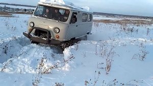 По сугробам на буханке 1uz v8