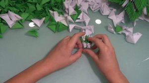 Новогодняя елка из оригами модулей. Пошаговый видеоурок из модулей. Мастер класс. TIMURLAN