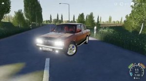Мод Ваз 2107 Вишнёвая для Farming Simulator 2019
