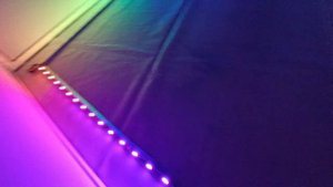 Dj фасад из москитного профиля с подсветкой