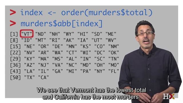 R Basics - Sorting | Data Science | HarvardX | edx Online free Courses