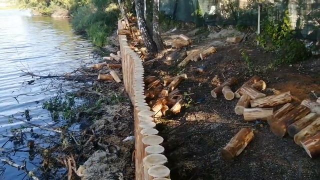 Укрепление берега реки лиственницей смотреть онлайн