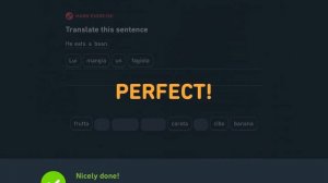 Duolingo | Perfect lesson effect