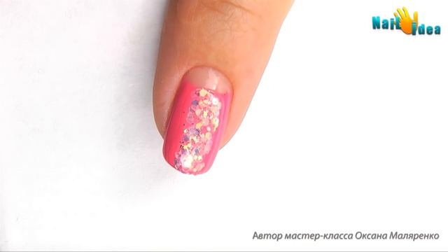 РОЗОВЫЙ МАНИКЮР пошагово. СОЧНЫЙ дизайн коротких ногтей ГЕЛЬ-ЛАКАМИ (ШЕЛЛАК). Мастер-класс.