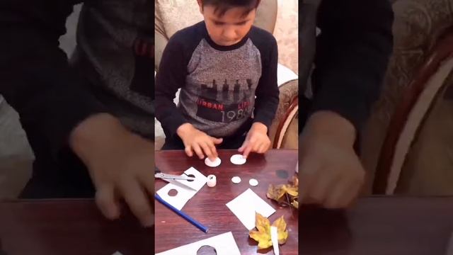 Осенняя поделка своими руками « Сова из листьев " смотреть онлайн