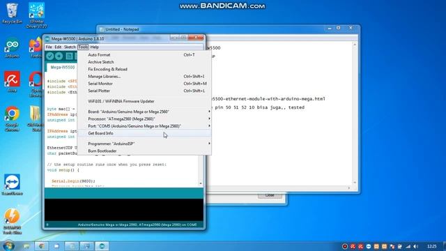 Arduino Mega 2560 with Module Ethernet Shield W5500 смотреть онлайн