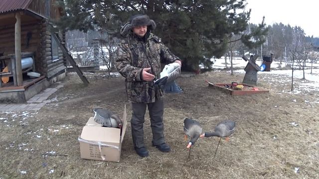 # 44 Новые чучела гусей. Испытаем? Обзор, плюсы и минусы!New stuffed geese. Test?