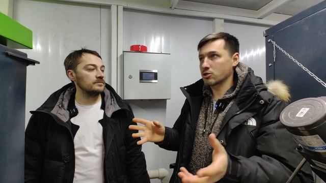 Модульная пеллетная котельная Lavoro внутри производства смотреть онлайн