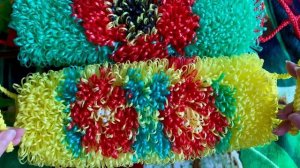 Красивые мочалки ручной работы. Мочалка цветы с бабочкой. Хороший и нужный подарок.