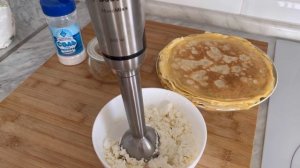 Блины с творогом и изюмом. Нежная начинка. Блинчики - вкус детства