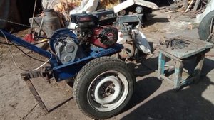 Полная сборка мотоблока ,,Нева МБ-2К." и вспахали огород, трактором.?