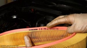 How to replace air filter Mercedes Benz E-Class. Years 1990 to 2000