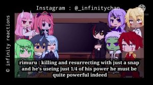 that time I got reincarnated as slime react to anos voildigoaid || infinity reactions