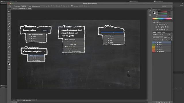 Export your GUI from Photoshop to Unity (NGUI) смотреть онлайн