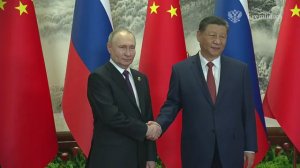 церемония официальной встречи Президента России Владимира Путина Председателем КНР Си Цзиньпином