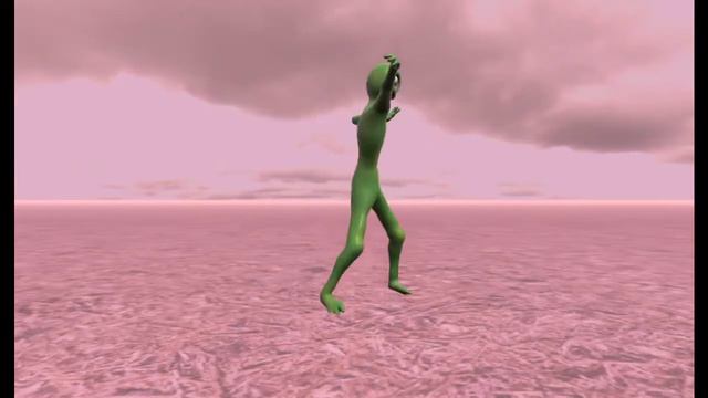 Зелёный человечек танцует смотреть онлайн