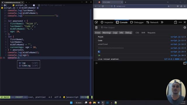 JAVASCRIPT TUTORIAL #48 Object Destructuring
