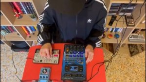 Roland SP-404 MKII & Korg Volca Bass - TRIP HOP live session (76 bpm)