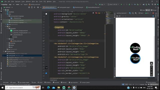 How To Implement Circular ImageView With or Without Border in Android Studio Kotlin
