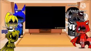 FNAF 1 + Golden Freddy + Marionette reacts to After Hours