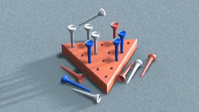 Animated Triangle peg board game, peg board game смотреть онлайн