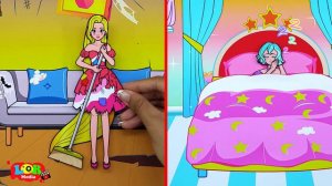 [🐾paper diy🐾] Rapunzel Angels Mother Vs Naughty Daughter | Rapunzel Compilation 놀이 종이