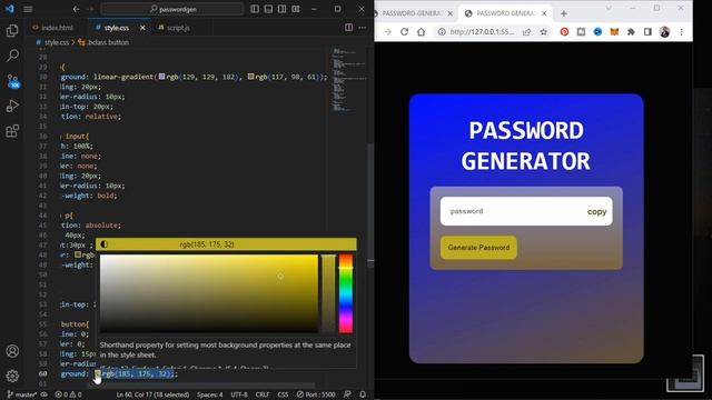 How to build a Password Generator with HTML, CSS & JAVASCRIPT FROM SCRATCH