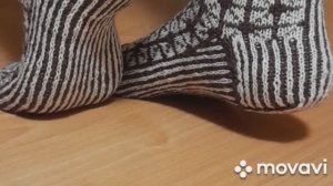 Носки жаккардовым узором.