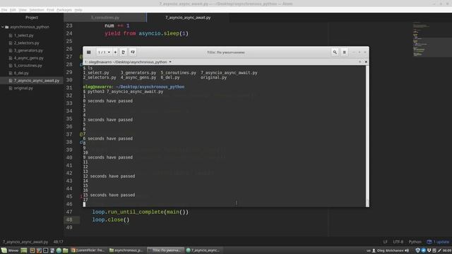 Основы асинхронности в Python #7: Asyncio, async/await