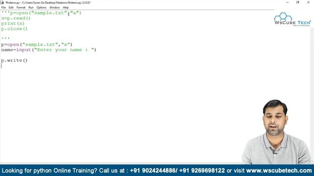 Writing & Appending to a File in Python | Python Data File Handling Class 12 | Python For Class 12