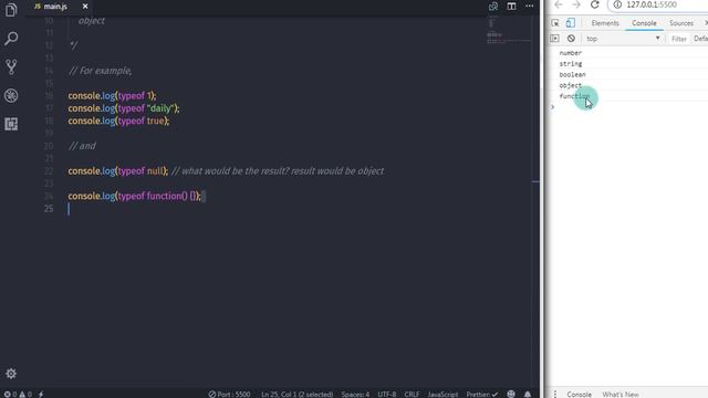 Typeof, Comma, Void and Grouping Operator - JavaScript Tutorial Part 22