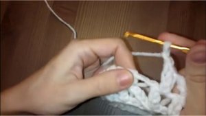 Шарф Снуд Вязание крючком для начинающих Белый снуд Мастер-класс Мамочкин канал