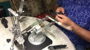 Затачиваем нож дамасской стали до бритвенной остроты с помощь заточной системы "как бритва"