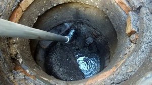 Корни и тряпка в канализации.(38) Ridgid k-400#ridgid#blockeddrain#прочисткаканализации