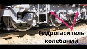 ТЕПЛОВОЗ ТЭП70. ГИДРАВЛИЧЕСКИЙ ГАСИТЕЛЬ КОЛЕБАНИЙ.
