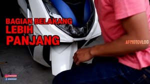 SPAKBOR DEPAN PCX 160 MODIFIKASI VERSI MOGE 250 | FRONT FENDER HONDA PCX 160