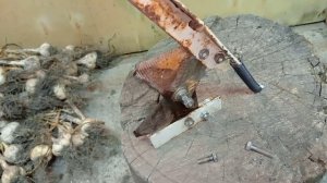 Обрезатель для чеснока из сегметов БЕЗ СВАРКИ, с пружиной