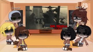 Attack on titan react to Shin Godzilla | Gacha club (Original)