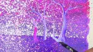 Как нарисовать простой урок по пейзажу｜ Приятная акриловая живопись с помощью кондитерских пакетов