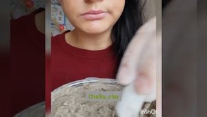 Каша из глины и мела/Уральские чипсы/Глиномел/хруст/ASMR/clay,chalk crunchy sound/clay cream
