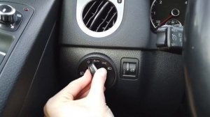 VW Tiguan MK1 (5N) how to remove rotary light switch