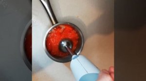 Соус из запеченных помидор и перца к шашлыку.