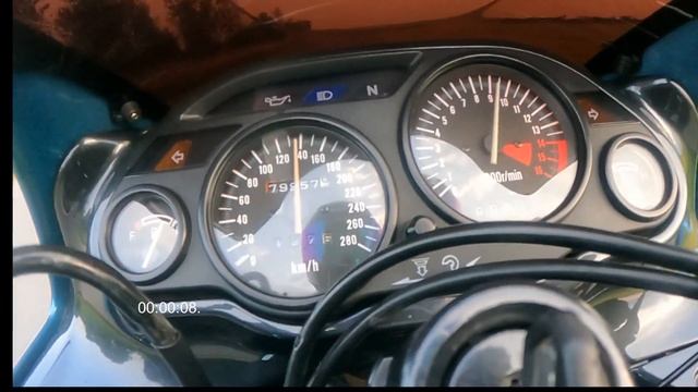 KAWASAKI ZZR600 1994г Не быстрыйразгон0-100                                 Not fast acceleration