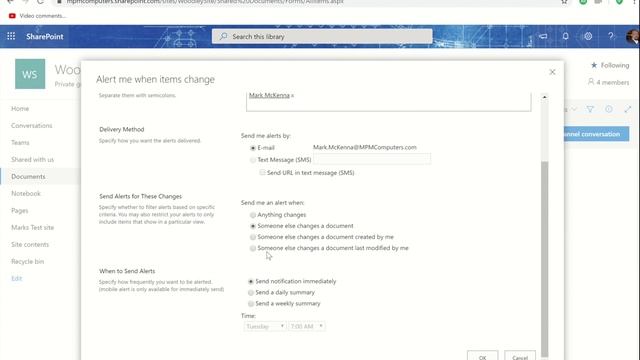 How to Set up a file Alert in Teams смотреть онлайн