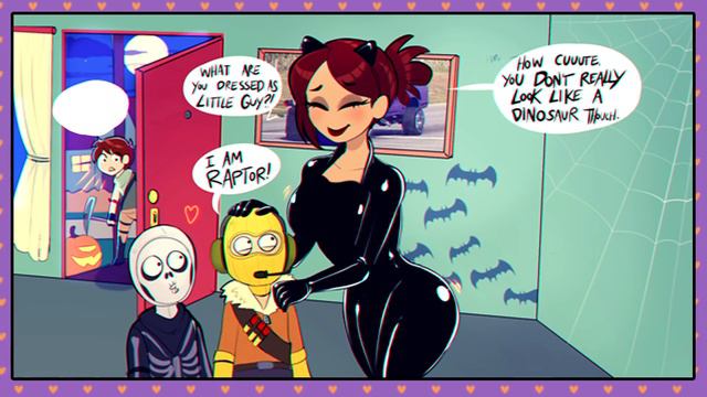 Mom's halloween costume is.... смотреть онлайн