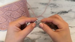 Красивый весенний узор спицами для вязания