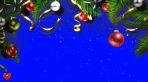 Футаж Елочные шары новогодние хромакей