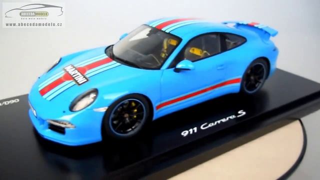 PORSCHE 911 991 CARRERA S Martini Spark 1/18 смотреть онлайн